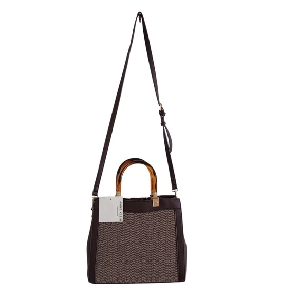 Anne Klein Espresso Vera Convertible Satchel - Picture 4 of 7